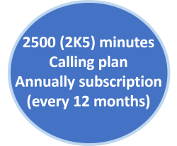 2500 (2K5) Minutes Calling Plan Subscription - Image 2