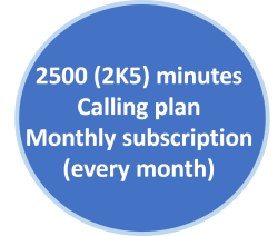 2500 (2K5) Minutes Calling Plan Subscription - Image 3