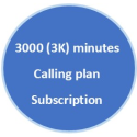 3000 (3K) Minutes Calling Plan Subscription